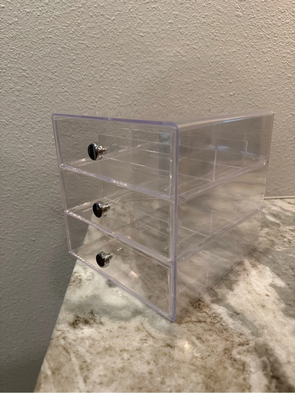 Clear 3-Drawer Acrylic Storage Organizer - Transparent iDesign Sunglasses Case 2